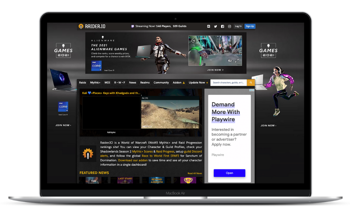 Raider.IO Increasing Ad Revenue by Switching Partners